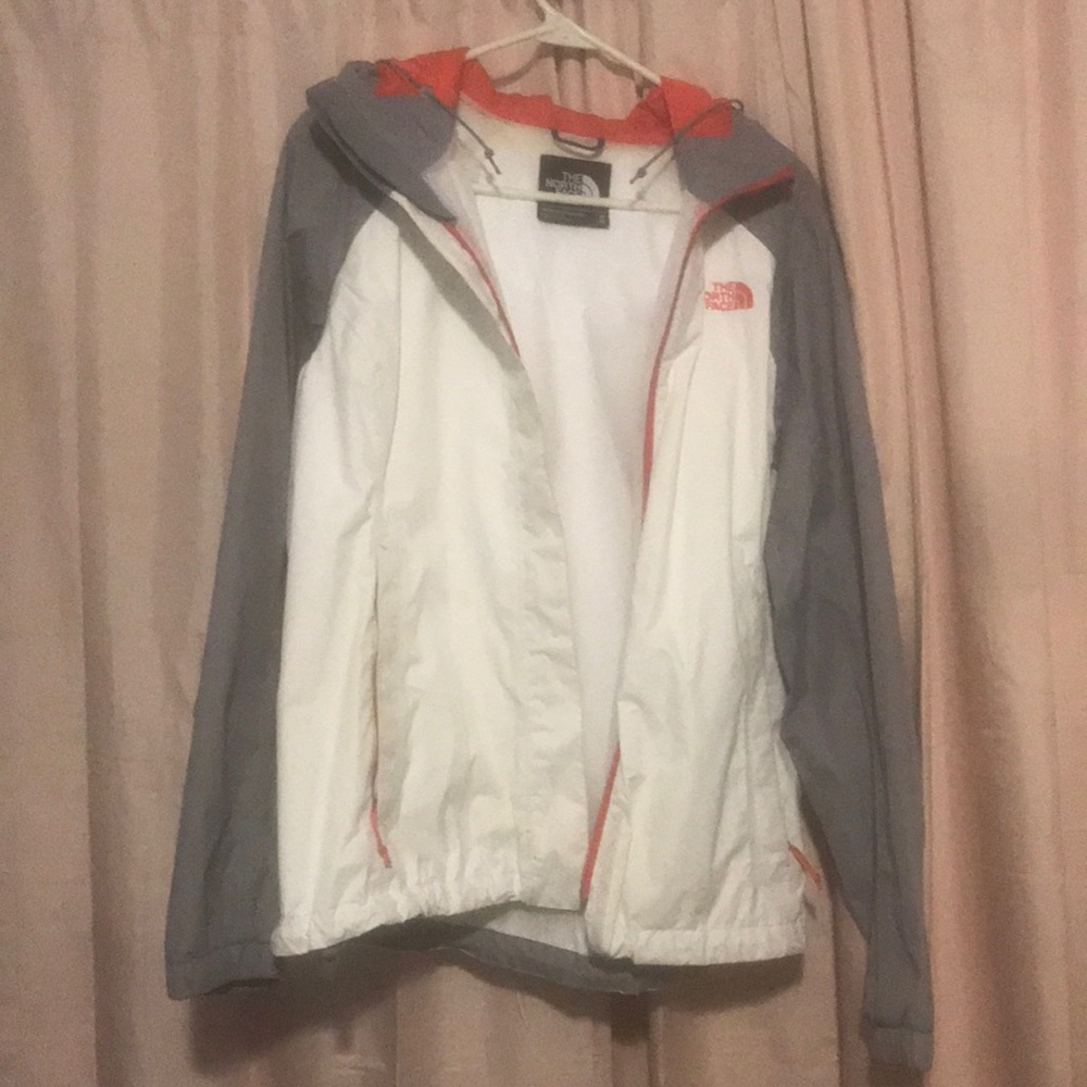 North face. Women’s grey/blood orange size medium
